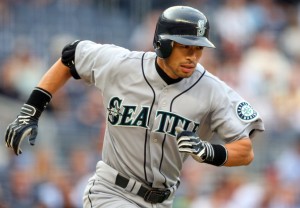 Even Ichiro does not have the speed to challenge Carl Crawford for the active leader in triples.